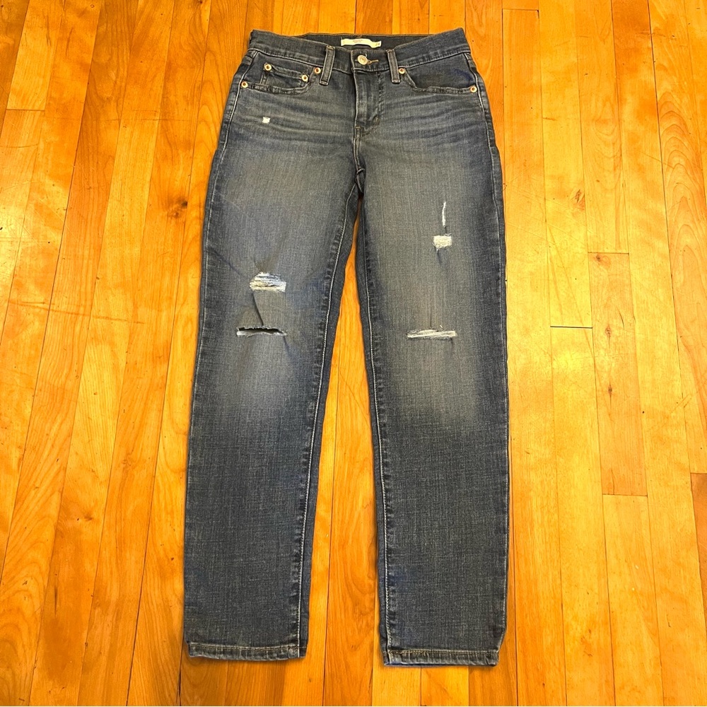 LEVI STRAUSS &CO Medium Blue Boyfriend Distressed - 24